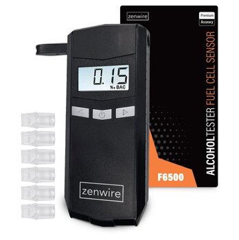 Zenwire F6500 professionaalne elektrokeemiline hingamisaparaat 6 suukorviga hind ja info | Alkomeetrid | kaup24.ee