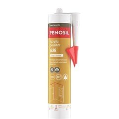 Akrüülhermeetik Acrylic Sealant 636 valge 280ml Eesti Maadlus цена и информация | Изоляционный и уплотняющий упаковочный материал | kaup24.ee