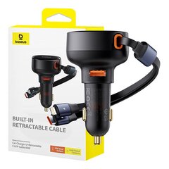 Car Charger Baseus Enjoyment USB with USB-C cable and Lightning  60W (black) цена и информация | Зарядные устройства для телефонов | kaup24.ee