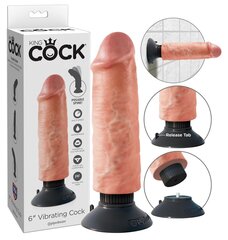 Vibreeriv dildo Pipedream King Cock, 15,5 cm hind ja info | Dildod | kaup24.ee