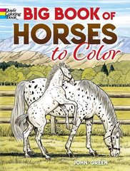 Big Book of Horses to Color цена и информация | Книги для малышей | kaup24.ee