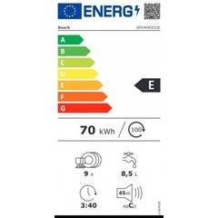 Bosch SBH4HVX37E цена и информация | Посудомоечные машины | kaup24.ee