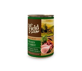 Sam's Field Chicken & Carrot konserv koertele 400g цена и информация | Консервы для собак | kaup24.ee