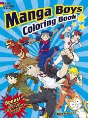 Manga Boys Coloring Book hind ja info | Väikelaste raamatud | kaup24.ee