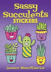 Sassy Succulents Stickers цена и информация | Книги о питании и здоровом образе жизни | kaup24.ee
