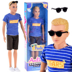 Кукла-мальчик Anlily в шортах, полосатой рубашке и очках цена и информация | Игрушки для девочек | kaup24.ee