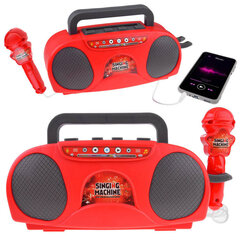 Traadita raadiokõlar mikrofoniga, punane hind ja info | Arendavad mänguasjad | kaup24.ee