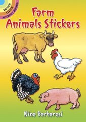 Farm Animals Stickers illustrated edition hind ja info | Väikelaste raamatud | kaup24.ee