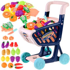 Laste ostukorv koos tarvikutega 32 tk, must hind ja info | Tüdrukute mänguasjad | kaup24.ee