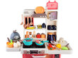 Laste köögikomplekt koos tarvikutega 63 tk, punane цена и информация | Tüdrukute mänguasjad | kaup24.ee