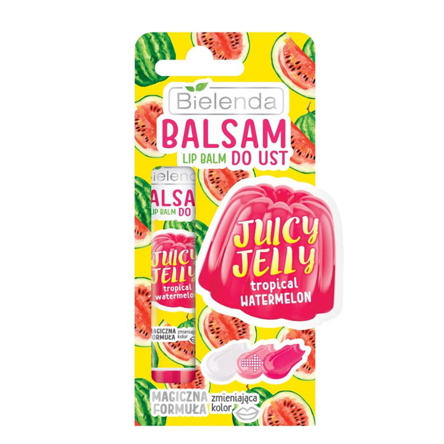 Huulepalsam Bielenda Juicy Jelly Tropical Watermelon 10 g цена и информация | Huulepulgad, -läiked, -palsamid, vaseliin | kaup24.ee