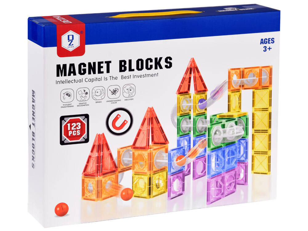Magnet konstruktor komplekt 123tk hind ja info | Klotsid ja konstruktorid | kaup24.ee