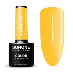 Гибридный лак SunOne 5г Rainbow 1, желтый цена и информация | Лаки для ногтей, укрепители для ногтей | kaup24.ee