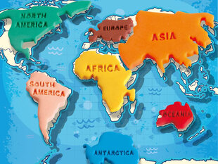 Образовательный набор пластилина Карта мира цена и информация | Развивающие игрушки | kaup24.ee