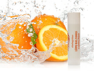 Orgaaniline huulepalsam apelsini lõhnaga Saflora 6 g hind ja info | Huulepulgad, -läiked, -palsamid, vaseliin | kaup24.ee