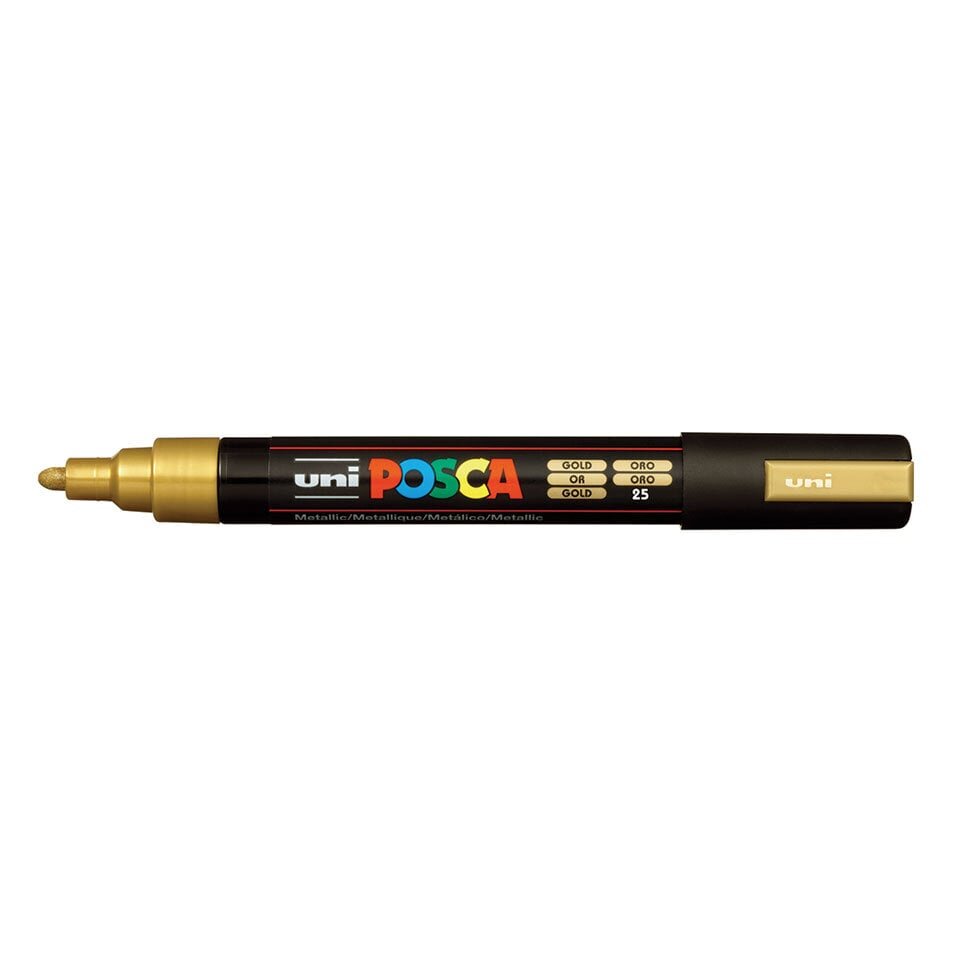 Marker UNI Posca PC-5M, kuldne (25) hind ja info | Kirjutusvahendid | kaup24.ee