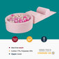 Mängukomplekt pallibasseiniga MeowBaby, 200 palli, roosa hind ja info | Imikute mänguasjad | kaup24.ee