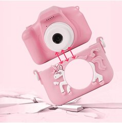 Laste digikaamera MalPlay Ükssarvik mängudega, roosa hind ja info | Tüdrukute mänguasjad | kaup24.ee