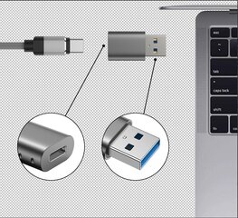 Swissten Adapter USB-A / USB-C цена и информация | Адаптер Aten Video Splitter 2 port 450MHz | kaup24.ee