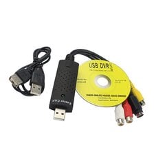 RoGer USB Signal Capture Card for AV / RCA/ S-Video / NTSC, PAL цена и информация | Адаптеры и USB-hub | kaup24.ee
