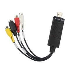 RoGer USB Карта захвата для сигнала AV / RCA / S-Video / NTSC, PAL цена и информация | Адаптер Aten Video Splitter 2 port 450MHz | kaup24.ee