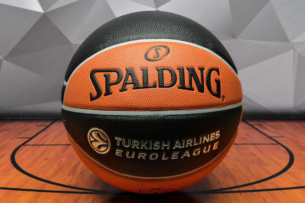 Korvpallipall Spalding Euroliiga TF-1000 (ametlik), suurus 7 цена и информация | Korvpallid | kaup24.ee