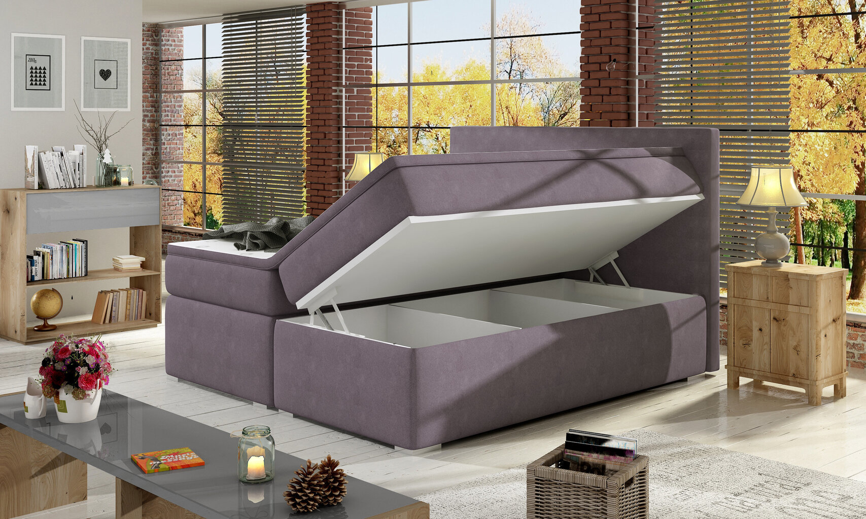 Voodi Divalo BD01, 160x200 cm, tumehall hind ja info | Voodid | kaup24.ee