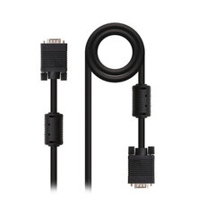 VGA-кабель NANOCABLE 10.15.01 Чёрный цена и информация | Кабели и провода | kaup24.ee