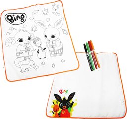 Bing Bunny värvimatt ODS 70 x 70 cm ja 4 markerit цена и информация | Принадлежности для рисования, лепки | kaup24.ee