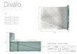 Voodi Divalo BD02, 180 x 200 cm, must hind ja info | Voodid | kaup24.ee
