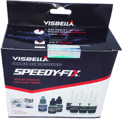 Visbella SPEEDY-FIX liimikomplekt: täiteaine ja liim (pulber 3X10ml; liim 6X10ml) цена и информация | Дополнительные принадлежности | kaup24.ee