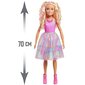 Suur Barbie nukk blond moes ja värvilises riietuses 70 cm hind ja info | Tüdrukute mänguasjad | kaup24.ee