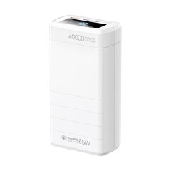 Remax Dinba 65W PD+QC 40000mAh RPP-310, valge цена и информация | Зарядные устройства Power bank | kaup24.ee