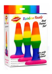 Rainbow Silicone 3-Piece Anal Plug Set цена и информация | БДСМ и фетиш | kaup24.ee