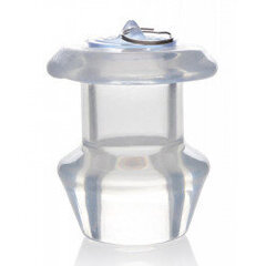 Hollow Transparent Anal Plug With Stopper - Large цена и информация | БДСМ и фетиш | kaup24.ee