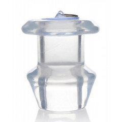 Hollow Transparent Anal Plug With Stopper - XL цена и информация | БДСМ и фетиш | kaup24.ee