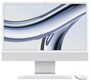 iMac 24” 4.5K Retina, Apple M3 8C CPU, 10C GPU/8GB/256GB SSD/Silver/INT - MQRJ3ZE/A