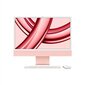 iMac 24” 4.5K Retina, Apple M3 8C CPU, 8C GPU/8GB/256GB SSD/Pink/INT - MQRD3ZE/A hind ja info | Lauaarvutid | kaup24.ee