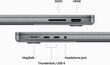 MacBook Pro 14" Apple M3 8C CPU, 10C GPU/8GB/1TB SSD/Silver/RUS - MR7K3RU/A hind ja info | Sülearvutid | kaup24.ee