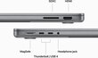 MacBook Pro 14" Apple M3 8C CPU, 10C GPU/8GB/1TB SSD/Space Gray/RUS - MTL83RU/A цена и информация | Sülearvutid | kaup24.ee