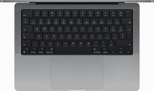 MacBook Pro 14" Apple M3 8C CPU, 10C GPU/8GB/1TB SSD/Space Gray/SWE - MTL83KS/A цена и информация | Ноутбуки | kaup24.ee