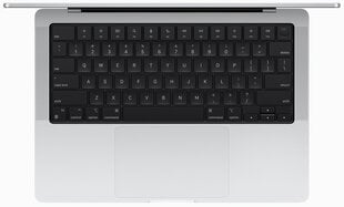 MacBook Pro 14" Apple M3 8C CPU, 10C GPU/8GB/512GB SSD/Silver/INT - MR7J3ZE/A цена и информация | Ноутбуки | kaup24.ee