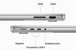 MacBook Pro 14" Apple M3 8C CPU, 10C GPU/8GB/512GB SSD/Silver/INT - MR7J3ZE/A цена и информация | Sülearvutid | kaup24.ee