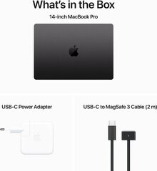 MacBook Pro 14” Apple M3 Pro chip with 12‑core CPU and 18‑core GPU/18GB/1TB SSD - Space Black/INT цена и информация | Записные книжки | kaup24.ee