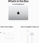 MacBook Pro 16" Apple M3 Max 14C CPU, 30C GPU/36GB/1TB SSD/Silver/SWE - MRW73KS/A hind ja info | Sülearvutid | kaup24.ee