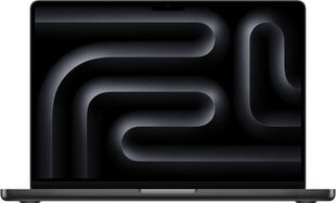 MacBook Pro 16" Apple M3 Max 14C CPU, 30C GPU/36GB/1TB SSD/Space Black/INT - MRW33ZE/A hind ja info | Apple Sülearvutid ja tarvikud | kaup24.ee