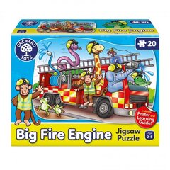 Puzzle Big Fire Engine 20 tükki + plakat hind ja info | Pusled | kaup24.ee