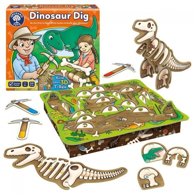 Dinosaur Dig - mäng lastele! hind ja info | Lauamängud ja mõistatused | kaup24.ee