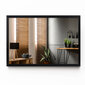 Peegel raamiga Tulup, 80x60 cm, must hind ja info | Peeglid | kaup24.ee
