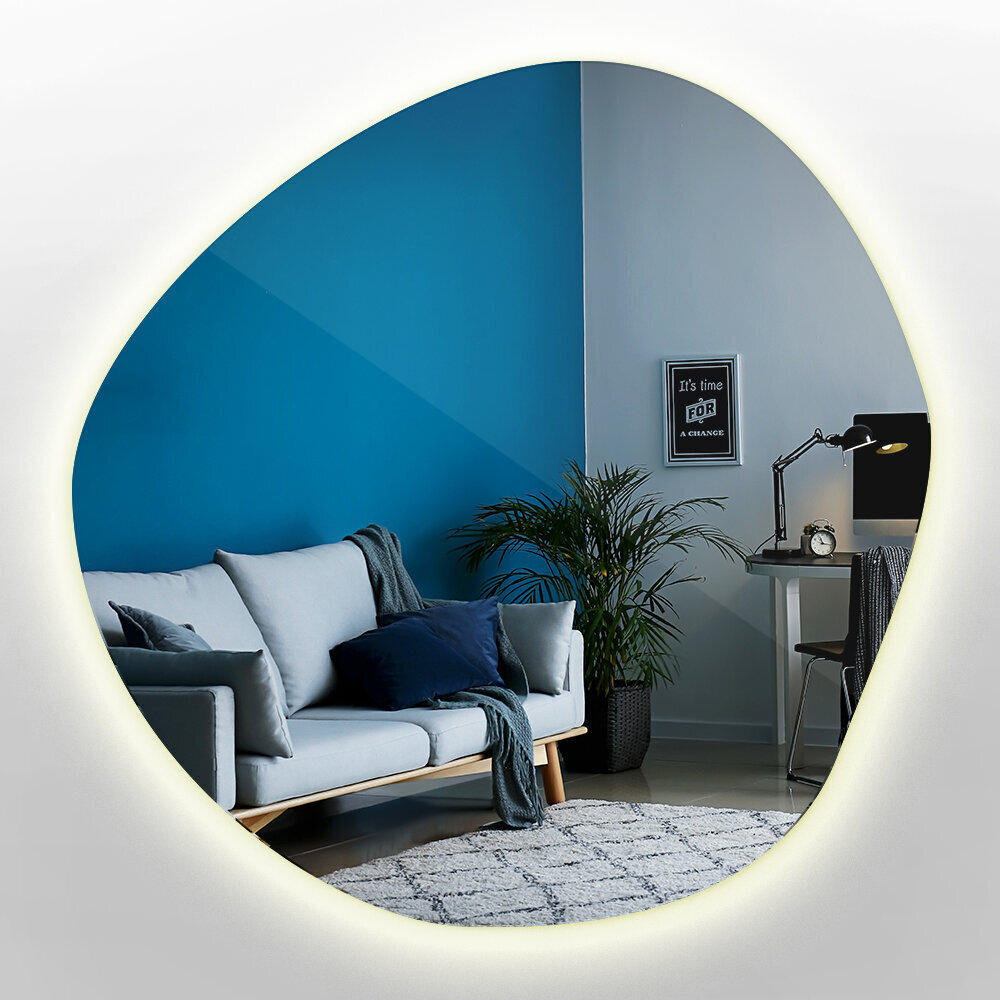Peegel LED Tulup, 77x77 cm, soe valgus hind ja info | Peeglid | kaup24.ee